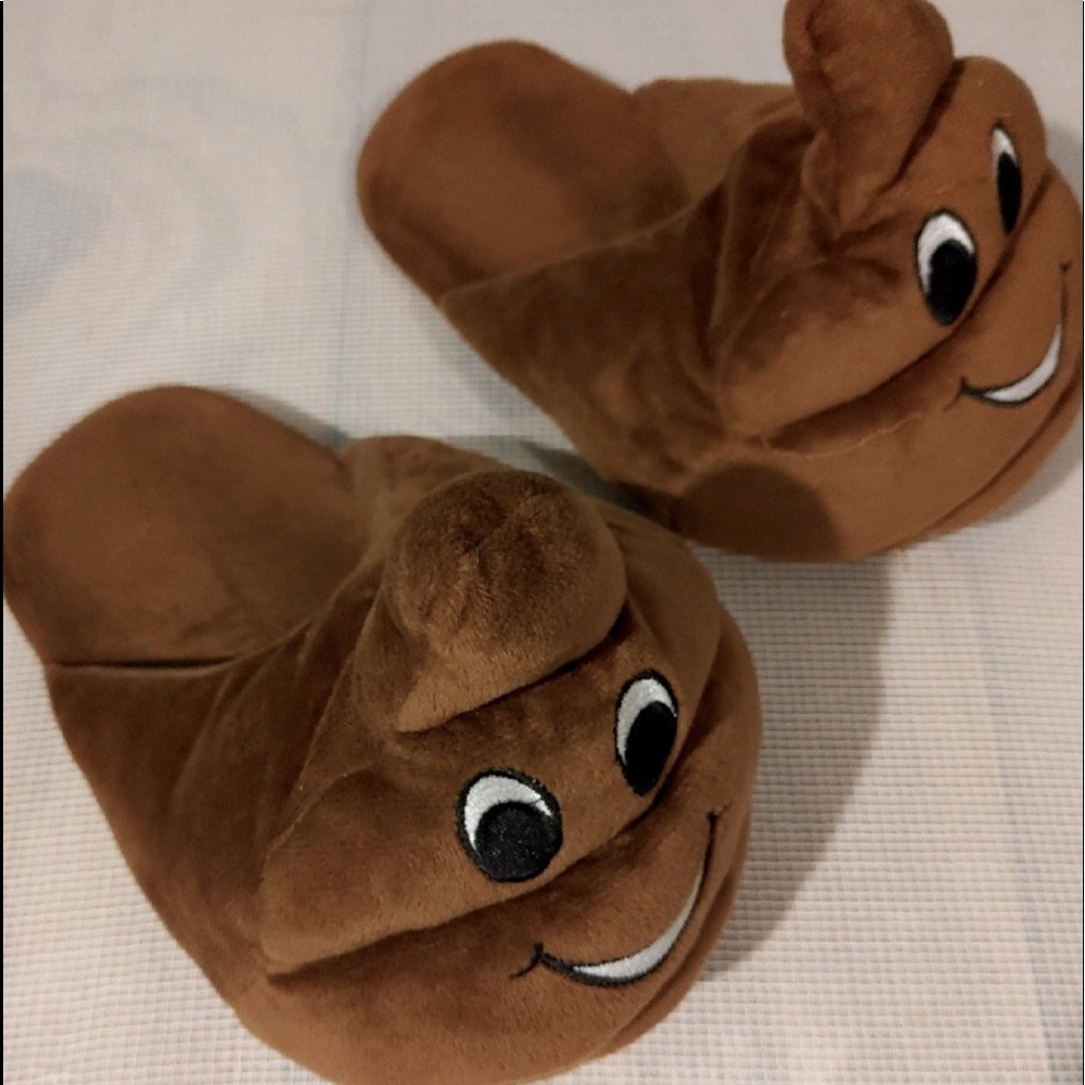 Poop Emoji Slippers kids Med8-10